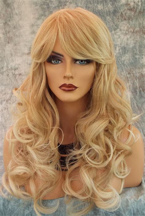 100 Heat Friendly Wig Long Curly Attractive Sexy Color T27613 Blonde 1007