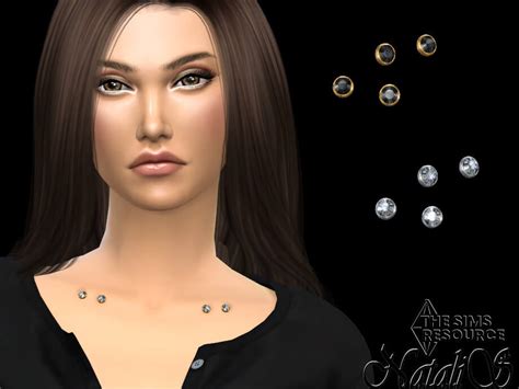 Sims 4 Microdermal Clavicle Double Piercing The Sims Book