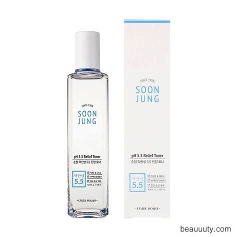 Free of potential irritants like fragrance, artificial color, and parabens, this toner will be your best friend, especially if you have sensitive skin. Soon Jung pH 5.5 Relief Toner 180ml | Etude house, Stress ...