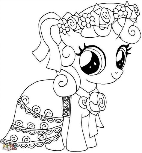 Mewarnai Gambar My Little Pony Yang Cantik My little