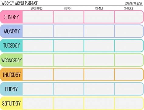 7 Days A Week Planner Calendar Inspiration Design
