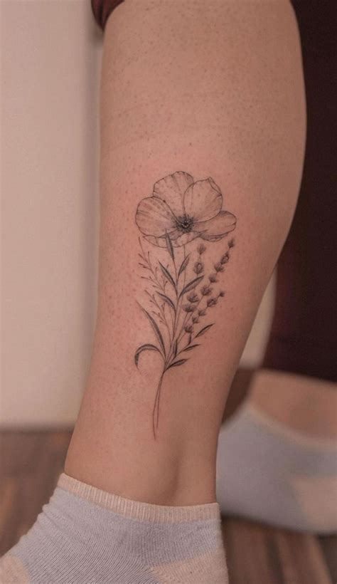 Update 68 Leg Flower Tattoo Designs Super Hot In Coedo Com Vn