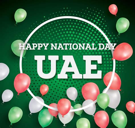 Happy National Day Uae Vector Illustration 11081919 Vector Art At