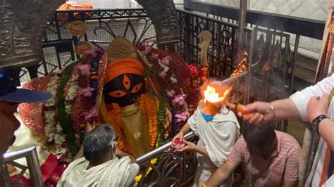 Kalighat Kali Temple Goddess Kali Worship Devi Is In Waking State In