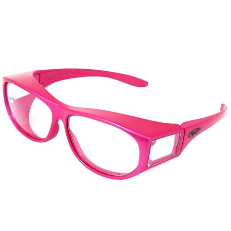 2 cougar safety glasses light pink frames one pair smoked lens and one clear lens get the best