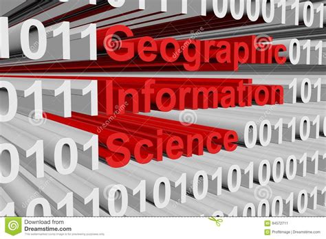 Geographic Information Science Stock Illustration - Illustration of ...