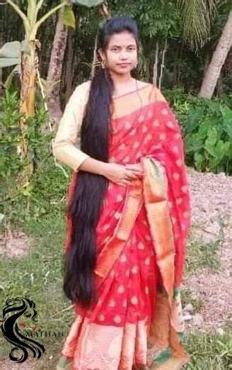 Pin By Preksha Pujara On Long Hair With Saree Long Indian Hair