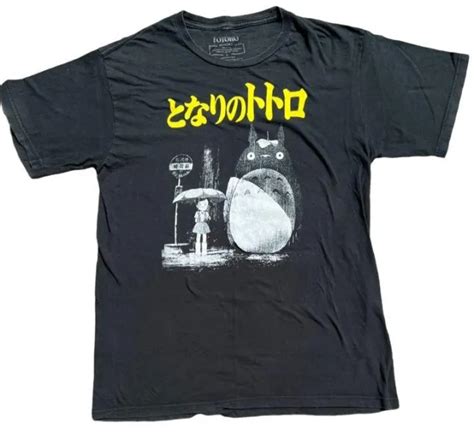 Vintage My Neighbor Totoro Studio Ghibli Large Size Black T Shirt Picclick