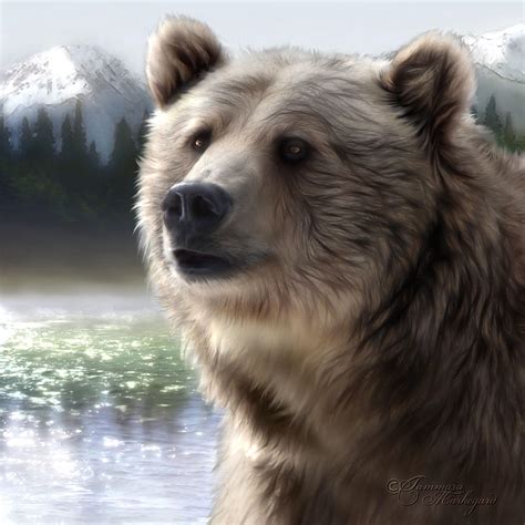 Spirit Bear Digital Art By Tammara Markegard