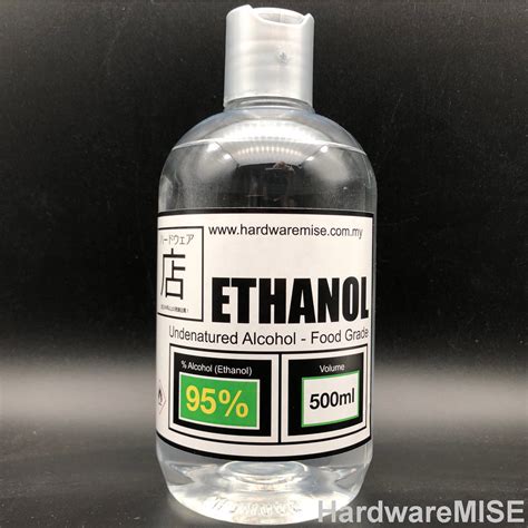 Buy Ethanol 95 Sanitizer Food Grade Undenatured Ethyl Alcohol 500ml