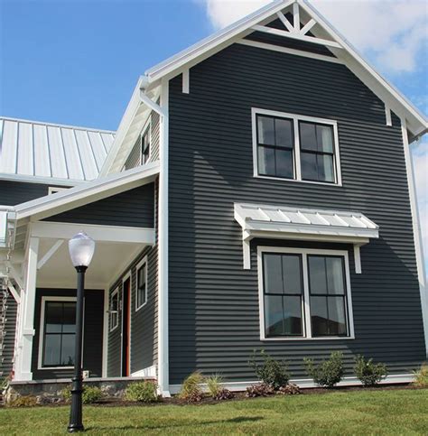 Grey Siding And Black Windows Gray House Exterior Farmhouse Exterior