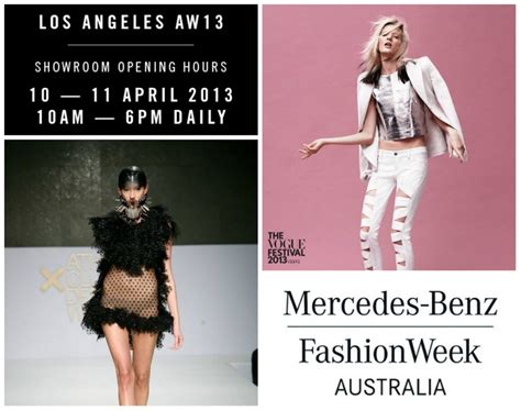 The Fashion Week Australia Poster For Mercedes Benz