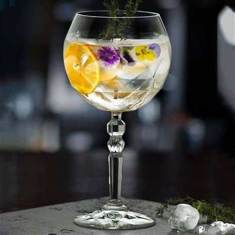Calice Gin Tonic Alkemist Rcr Set Bicchieri Cl Vetro Cristallino