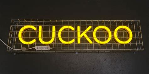 Led Neon Sign In Mesh Cage