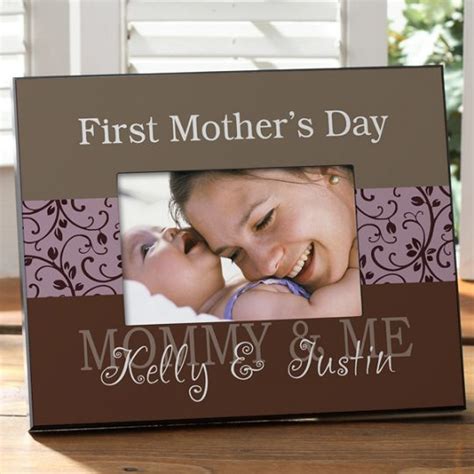 Make her first mother's day extra special with a silver locket necklace, a small photo book of mom and baby's first photos together, or canvas prints to decorate the baby's room. I Love Mommy Personalized Canvas - Choice of Colors