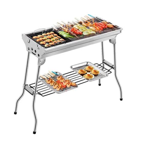 Folding Bbq Grill Portable Compact Charcoal Barbecue Bbq Grill Cooker