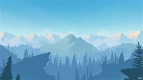 Firewatch Blue Wallpapers Wallpaper Cave