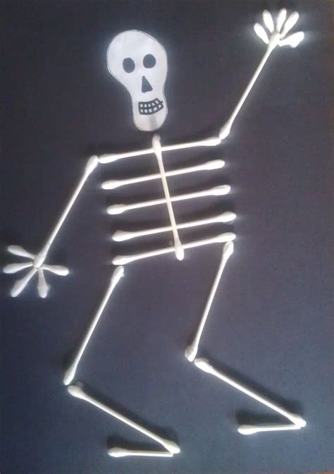 Download Q-Tip Skeleton Halloween Craft for Kids | Woo! Jr. Kids Activities