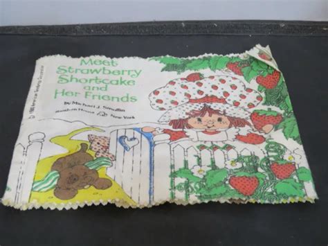 Vintage Meet Strawberry Shortcake And Her Friends Fabric Book 1980