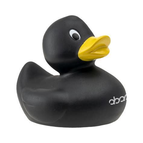 Black Promotional Rubber Duck Printed Purple Moon