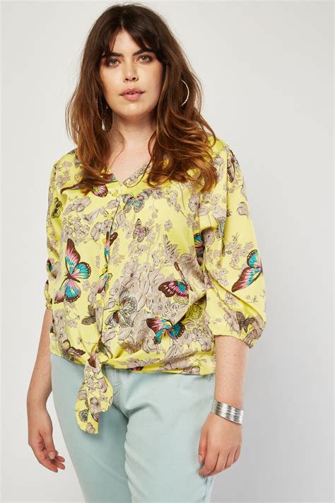Butterfly Print Blouse Just 6