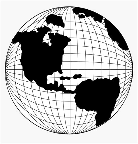 Globe Line Drawing Globe Line Art Png Transparent Png Kindpng