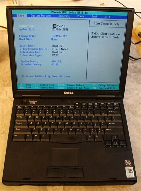 Dell Inspiron 7000 For Parts Posted Bios No Hdd 64mb Ram Pentium Ii