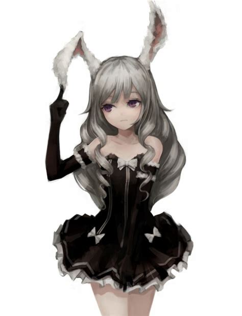 Anime Bunny Girl With Sheet Over Self Anime Girl
