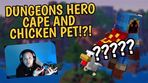 How To Equip The Hero Cape And Chicken Pet In Minecraft Dungeons Youtube