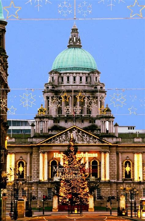 City Hall Belfast County Antrim Ulster Northern Ireland Christmas