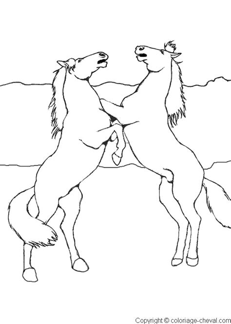 Ici, vous pouvez imprimer des pages de coloriage gratuites de paw patrol et faire plaisir à. Coloriage Chevaux cabrés maternelle dessin gratuit à imprimer