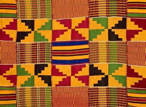 Ghana Traditional Kente Cloth Border Detail By Alantobey African