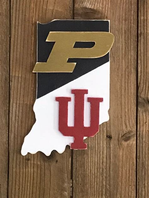 House Divided Purdue University Wood Sign Boilermakers Etsy