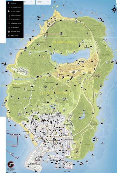 Grand Theft Auto 5 Map Locations