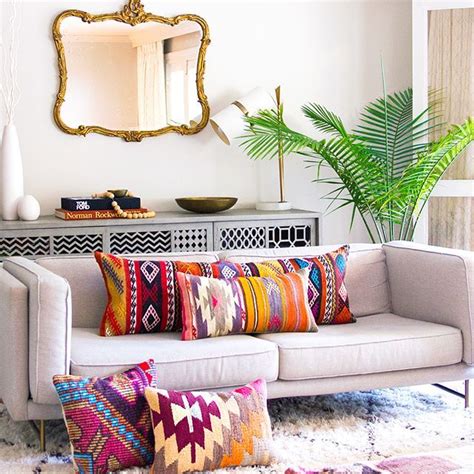 And if you're all about the color and eclectic edge, the options are endless for you, as well. Kilim Pillow 438 | ALYSE | Pillows, Living room baskets, Rustic chic living room