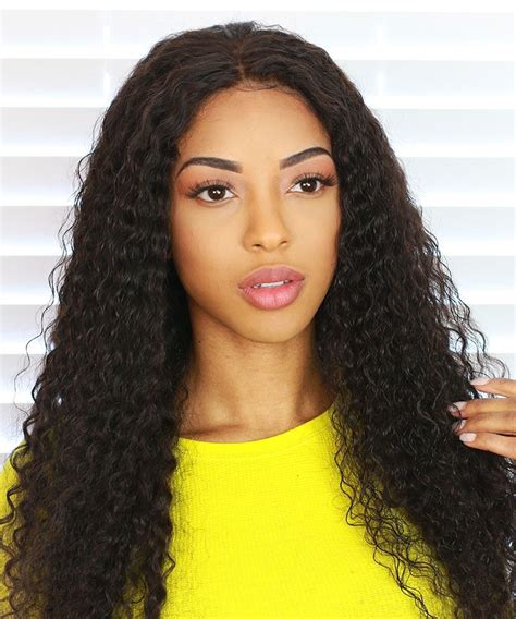X Deep Part Lace Front Human Hair Wigs Density Deep Curly Wig
