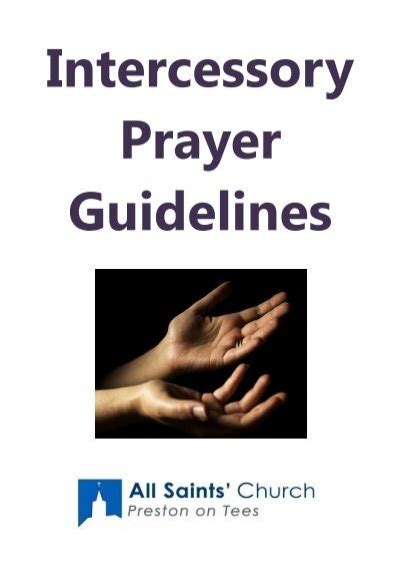 Intercessory Prayer Guidelines All Saints Church