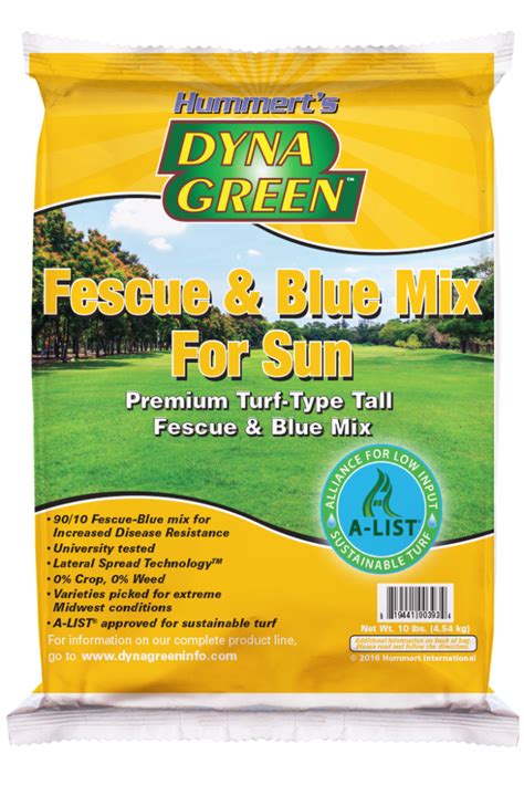 Fescue And Blue Mix For Sun Dyna Green