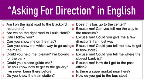 How To Ask For Directions In English 50 Ways To Ask Engdic