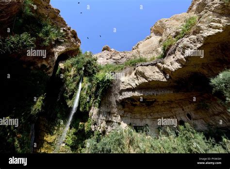 The David Waterfall At The Wadi David In En Gedi Israel 28 September