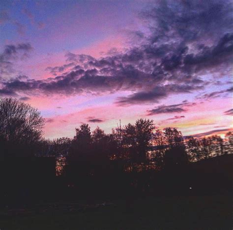 Lilac Sunset Clouds Фоновые изображения Закаты и Красивые места