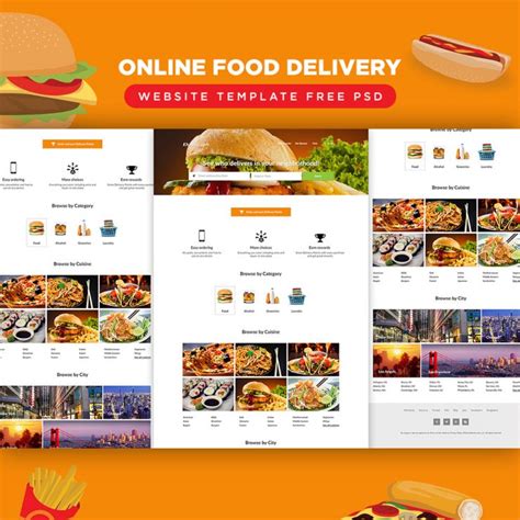 When denise woodard couldn't find healthy snacks for her daughter, vivane, that were also allergy friendly, she founded partake foods. Online Food Delivery Website Template Free PSD - Download PSD