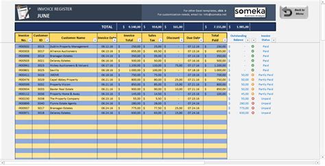 Invoice Tracker Free Excel Template For Small Business