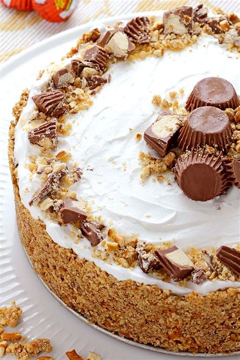 Drizzle with melted chocolate and peanut butter, and sprinkle with. Peanut Butter Pie with Pretzel Crust - Sugar Apron