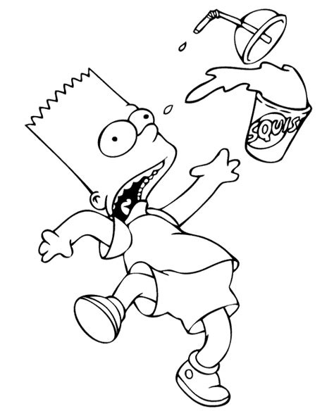 Coloring Pages Of Bart Simpson Coloring Pages