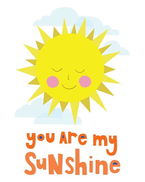 You Are My Sunshine Art Print Kids Room Printable Art Etsy Kids