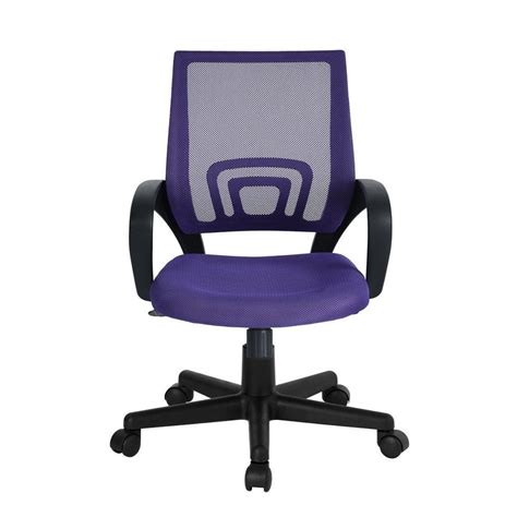 Impress your guests with this magnificent purple accent chair setfrom inspire q®. Purple Desk Chair