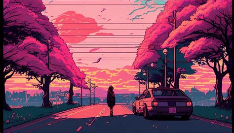 Retro Anime Scenery 90s Anime Aesthetic Wallpaper Lap