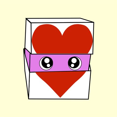 Changing Faces Heart Cube Origami Cube Valentine