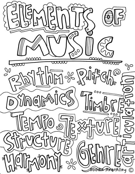 To print any of these pages, simply right click on an image and select a save option from your drop down menu. Musical Elements - Classroom Doodles